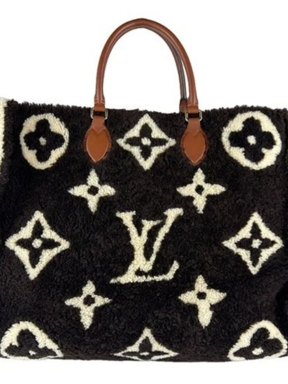 Auth LOUIS VUITTON Monogram Teddy On The Go GM Handbag Shoulder Bag M55420 z8940